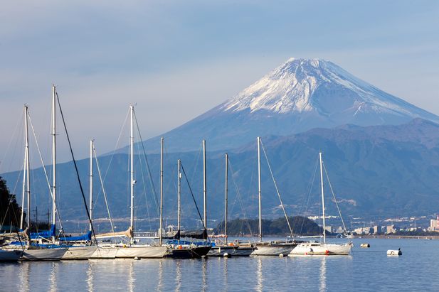 静岡県沼津から見た富士山